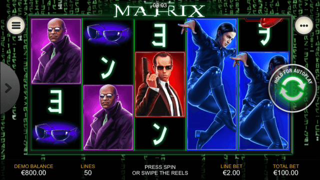 Classy The Matrix slot tennis
